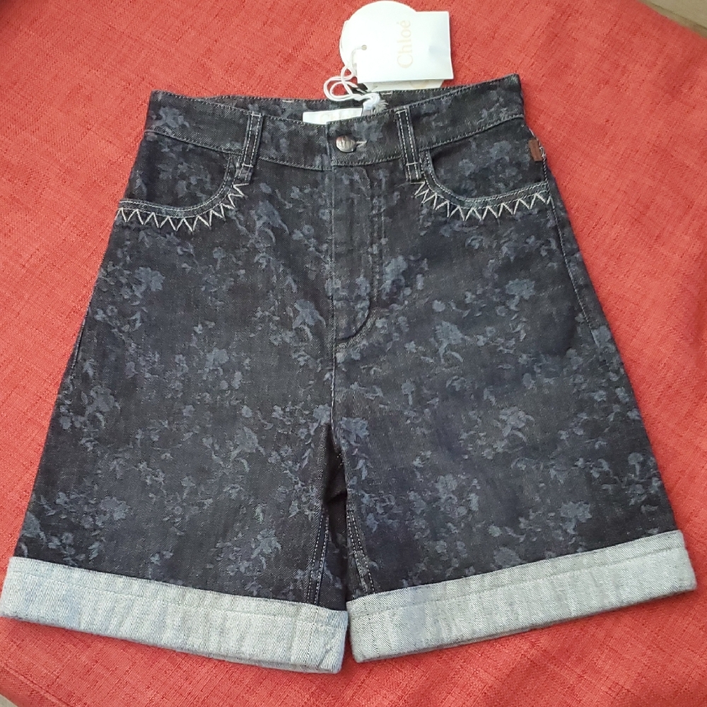 Chloe Summerweight Denim Shorts
